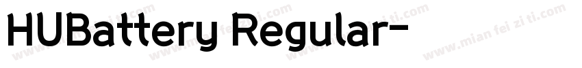 HUBattery Regular字体转换